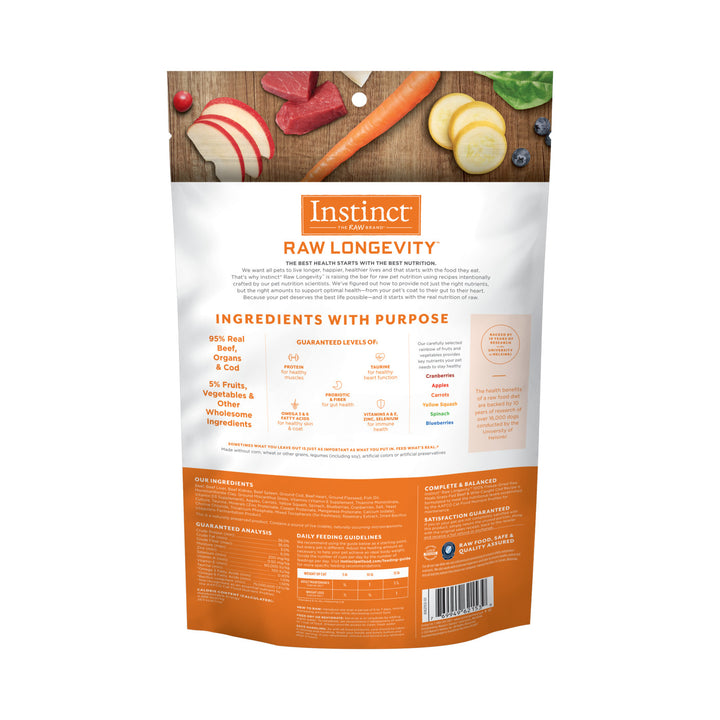 Instinct Raw Longevity Freeze-Dried Beef & Wild-Caught Cat| Kanu Pet