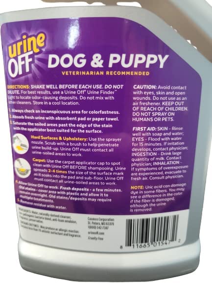 Urine Off Dog & Puppy 16.9 oz Spray