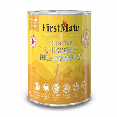 FirstMate’s Grain Friendly Cage Free Chicken & Rice Formula Dog Food 12.2 Oz