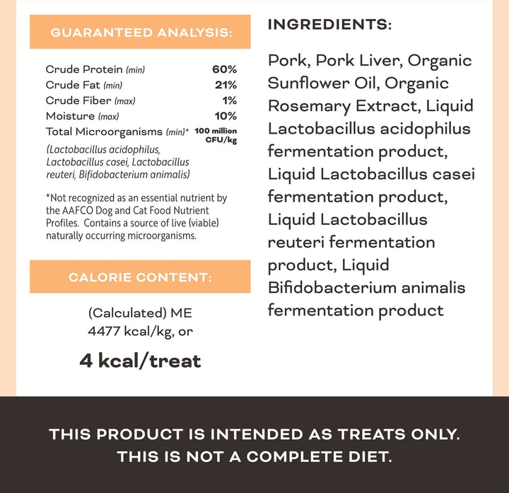 Primal Freeze-Dried Pork Treats for Dogs 1.5oz