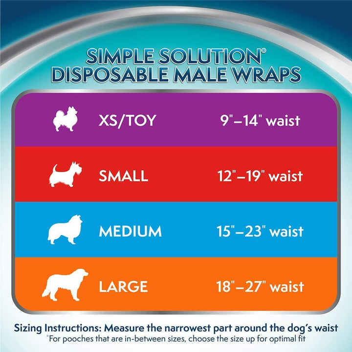 Simple Solution Male Wrap Disposable Medium