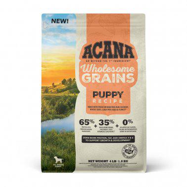 Acana Wholesome Grains Puppy Recipe Dry Dog Food 4 Lbs
