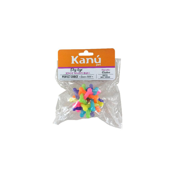 Kanu Pet Rubber Knot Weave Ball Dog Toy | Kanu Pet