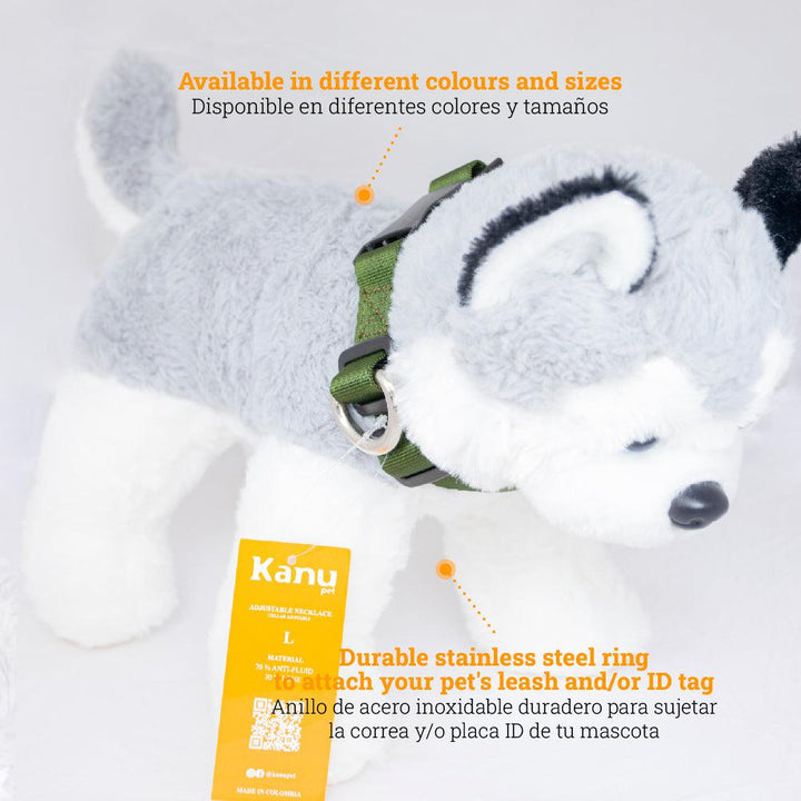 Kanu Pet Dark Green Dog Collar | Kanu Pet