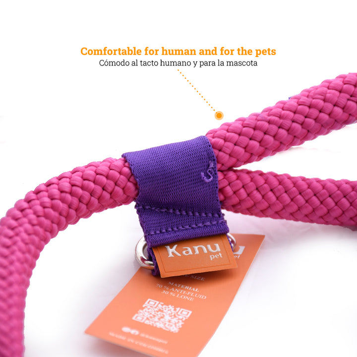 Kanu Pet Metal Spiral Spring Pink Dog Leash | Kanu Pet