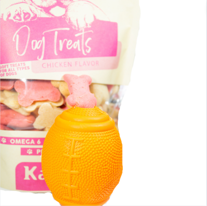 Kanu Pet Football Treat Dispensing Tough Dog Chew Toy | Kanu Pet