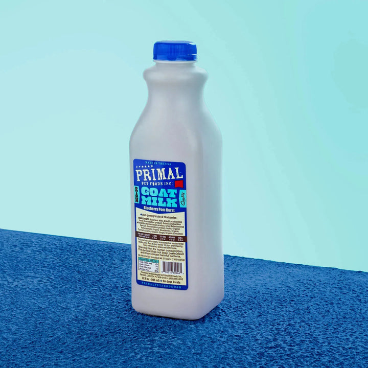 Primal Raw Goat Milk+ Blueberry Pom Rust 32 Oz for Dog & Cat| Kanu Pet