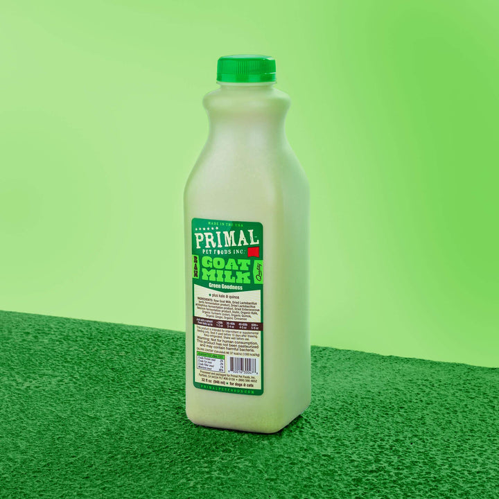 Primal Raw Goat Milk+ Green Goddess for Cat & Dog 32 Oz | Kanu Pet