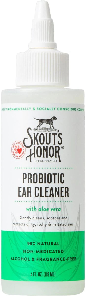 Skout's Honor Probiotic Dog Ear Cleaner, 4-oz bottle