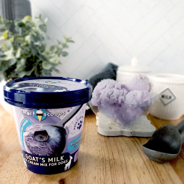 Puppy Cake Smart Scoops Goat's Milk Dog Ice Cream Mix - Blueberry
